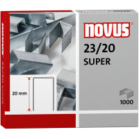 Heftklammer Novus Super 042-0240 - 23/20 170 Blatt Stahl, verzinkt Pckg/1000