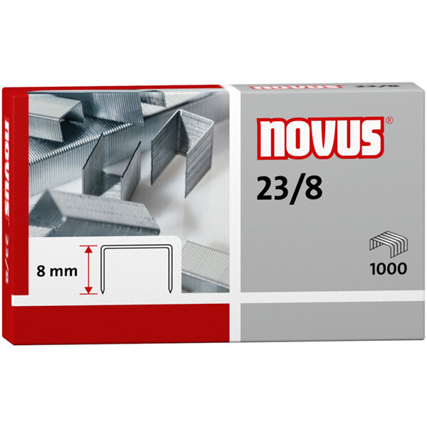 Heftklammer Novus 042-0040 - 23/8 50 Blatt Stahl, verzinkt Pckg/1000
