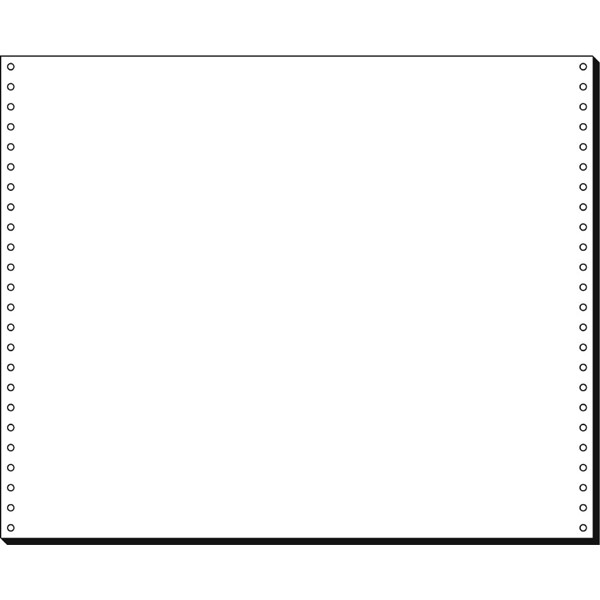 Computerpapier sigel 12376 - A3 quer 12 Zoll x 375 mm 1-fach blanko weiß 60 g/m² Pckg/2000