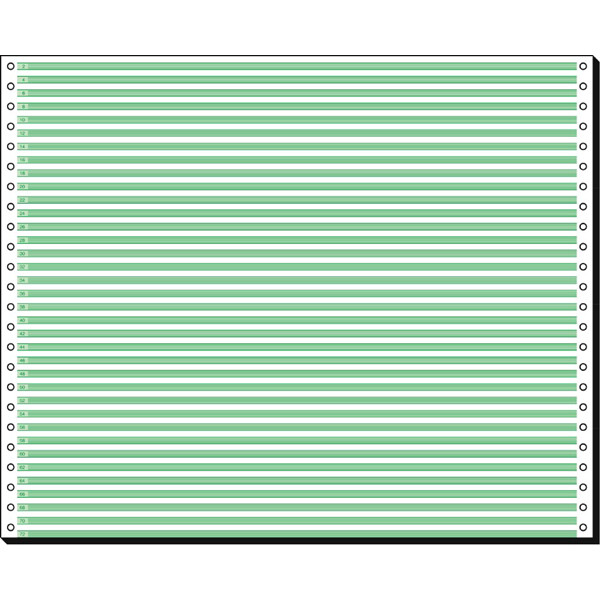 Computerpapier sigel 91000 - A3 quer 12 Zoll x 375 mm 1-fach mit Lesestreifen weiß 60 g/m² Pckg/2000