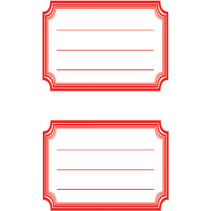 Schulbuchetikett Avery Zweckform 59686 - auf Bogen 47 x 53 mm Rahmen permanent für Handbeschriftung Papier Pckg/12