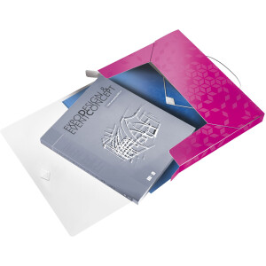 Ablagebox Leitz WOW 4629 - A4 330 x 250 mm pink 30 mm R&uuml;ckenbreite bis 250 Blatt PP-Folie