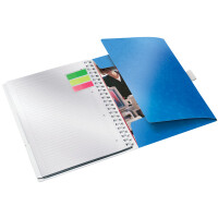 Collegeblock Leitz WOW Be Mobile 4643 - A4 210 x 297 mm weiß liniert Lineatur21 mit Schreiblinie 80 Blatt FSC extraweißes Qualitätspapier 80 g/m²