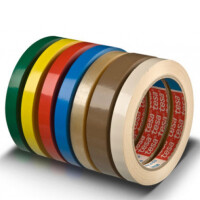 Verpackungsklebefilm tesa tesafilm 4204 - 50 mm x 66 m rot PVC-Band für Industrie/Gewerbe-Anwendungen
