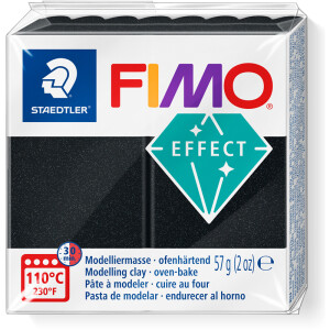 Modelliermasse Staedtler FIMO effect 8020 - pearl black...