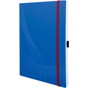 Notizbuch Avery Zweckform Notizio 7045 - A4 210 x 297 mm blau kariert 80 Blatt Softcover-Einband 90 g/m²