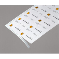 Visitenkarte sigel Edelkarton DP830 - 85 x 55 mm hochweiß universelle Anwendung satiniert microperforiert 185 g/m² Pckg/150