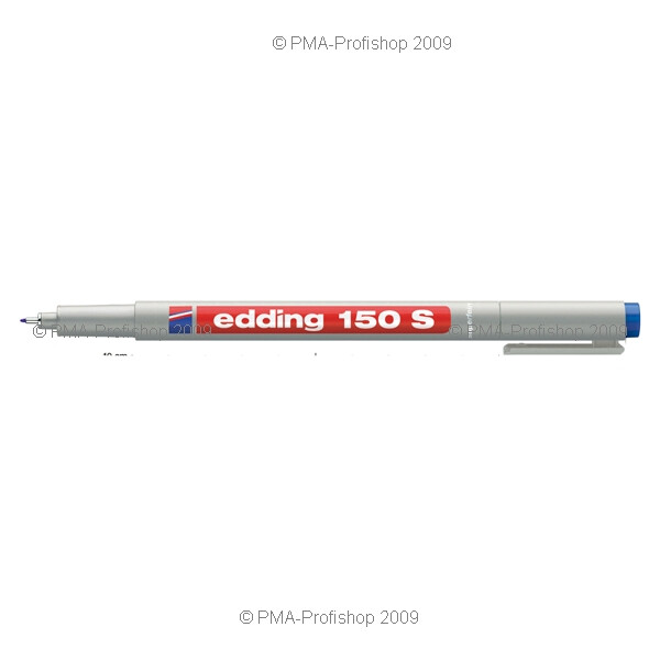 Folienschreiber edding 150 - blau 0,3 mm non-permanent nicht nachfüllbar