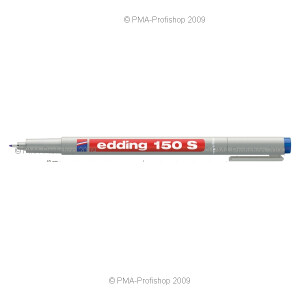 Folienschreiber edding 150 - blau 0,3 mm non-permanent...