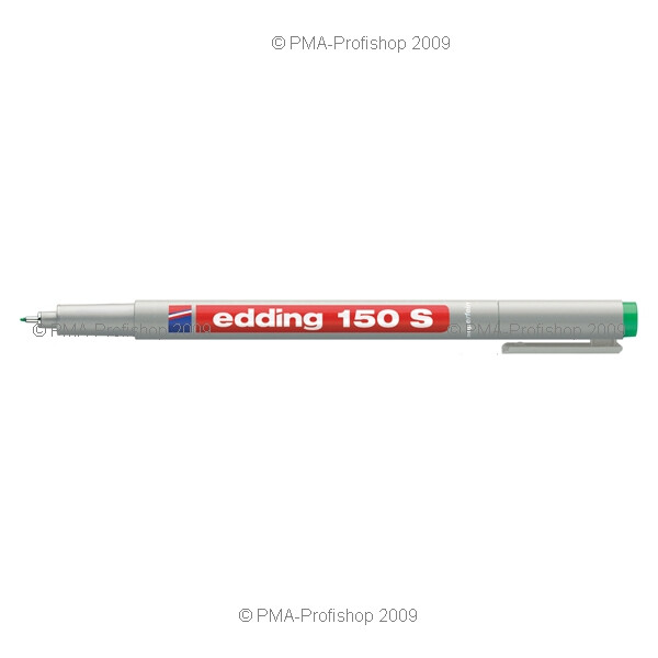 Folienschreiber edding 150 - grün 0,3 mm non-permanent nicht nachfüllbar