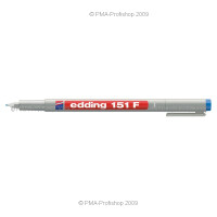 Folienschreiber edding 151 - blau 0,6 mm non-permanent nicht nachfüllbar