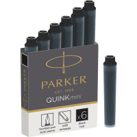Füllhalter Tintenpatrone Parker 195 1950407 - schwarz Kurz Pckg/6