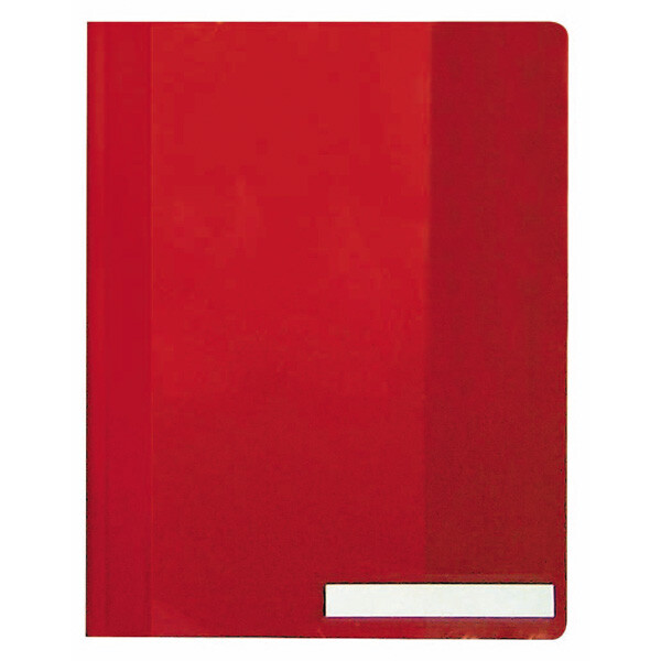 Sichthefter Durable 2510 - A4 überbreit 310 x 242 mm rot mit Beschriftungsfeld Hängeschienen-Einschubkanal Hartfolie