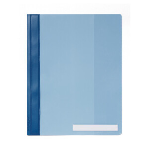 Sichthefter Durable 2510 - A4 überbreit 310 x 242 mm blau mit Beschriftungsfeld Hängeschienen-Einschubkanal Hartfolie
