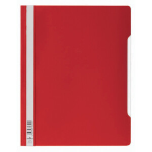 Sichthefter Durable 2570 - A4 rot mit Beschriftungsfeld Hängeschienen-Einschubkanal Hartfolie