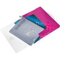 Ablagebox Leitz WOW 4629 - A4 330 x 250 mm pink 30 mm Rückenbreite bis 250 Blatt PP-Folie