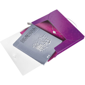 Ablagebox Leitz WOW 4629 - A4 330 x 250 mm violett 30 mm Rückenbreite bis 250 Blatt PP-Folie