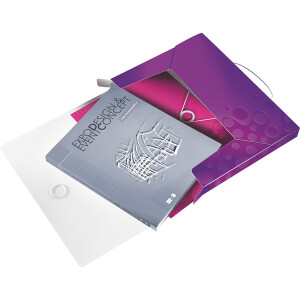Ablagebox Leitz WOW 4629 - A4 330 x 250 mm violett 30 mm Rückenbreite bis 250 Blatt PP-Folie