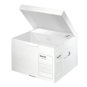 Archivbox Leitz Infinity 6103 - 350 x 265 x 320 mm weiß mit Klappdeckel FSC-Wellpappe
