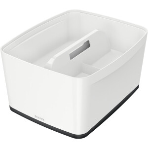 Aufbewahrungsbox Leitz MyBox 5216 - Groß 388 x 198 x 385 mm weiß/schwarz ABS-Kunststoff