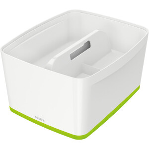 Aufbewahrungsbox Leitz MyBox 5216 - Groß 388 x 198 x 385 mm weiß/grün ABS-Kunststoff