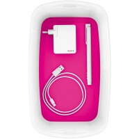 Aufbewahrungsbox Leitz MyBox 5229 - Klein 318 x 128 x 191 mm weiß/pink ABS-Kunststoff
