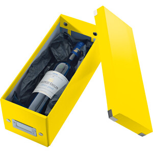 Aufbewahrungsbox Leitz Click & Store 6041 - Klein 143 x 136 x 352 mm gelb Graukarton