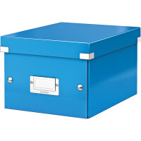 Aufbewahrungsbox Leitz Click & Store 6043 - Klein 220 x 160 x 282 mm blau Graukarton