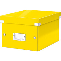 Aufbewahrungsbox Leitz Click & Store 6043 - Klein 220 x 160 x 282 mm gelb Graukarton