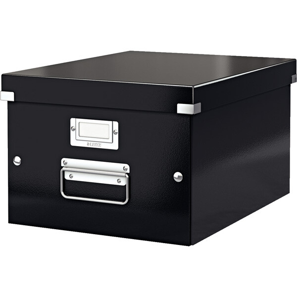 Aufbewahrungsbox Leitz Click & Store 6044 - Mittel 281 x 200 x 370 mm schwarz Graukarton