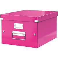 Aufbewahrungsbox Leitz Click & Store 6044 - Mittel 281 x 200 x 370 mm pink Graukarton