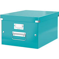 Aufbewahrungsbox Leitz Click & Store 6044 - Mittel 281 x 200 x 370 mm eisblau Graukarton