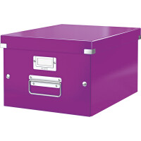 Aufbewahrungsbox Leitz Click & Store 6044 - Mittel 281 x 200 x 370 mm violett Graukarton