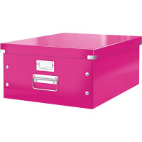 Aufbewahrungsbox Leitz Click & Store 6045 - Groß 369 x 200 x 482 mm pink Graukarton