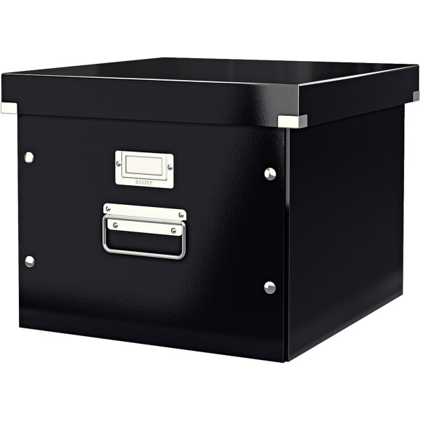 Aufbewahrungsbox Leitz Click & Store 6046 - 357 x 285 x 367 mm schwarz Graukarton