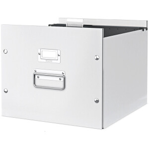 Aufbewahrungsbox Leitz Click & Store 6046 - 357 x 285 x 367 mm weiß Graukarton