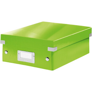 Aufbewahrungsbox Leitz Click & Store 6057 - Klein 220 x 100 x 282 mm grün Graukarton