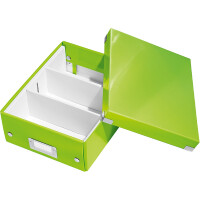 Aufbewahrungsbox Leitz Click & Store 6057 - Klein 220 x 100 x 282 mm grün Graukarton
