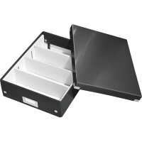 Aufbewahrungsbox Leitz Click & Store 6058 - Mittel 281 x 100 x 370 mm schwarz Graukarton