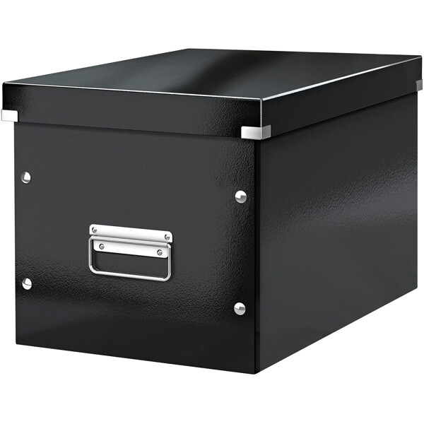 Aufbewahrungsbox Leitz Click & Store 6108 - Groß 320 x 310 x 360 mm schwarz Hartpappe