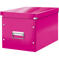 Aufbewahrungsbox Leitz Click & Store 6108 - Groß 320 x 310 x 360 mm pink Hartpappe