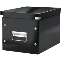 Aufbewahrungsbox Leitz Click & Store 6109 - Mittel 260 x 240 x 260 mm schwarz Hartpappe