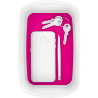 Aufbewahrungsschale Leitz MyBox 5257 - A5 246 x 98 x 160 mm weiß/pink ABS-Kunststoff
