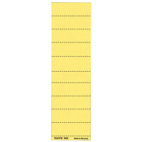 Vollsichtreiter Beschriftungsschild Leitz 1901 - 60 x 21 mm gelb für ALPHA und BETA 4-zeilig Karton 120 g/m² Pckg/100