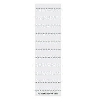 Vollsichtreiter Beschriftungsschild Leitz 2465 - 50 x 15 mm weiß für 2455, 6004 und 6115 3-zeilig Karton 200 g/m² Pckg/100