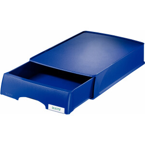 Briefkorb Leitz Plus 5210 - A4-C4 255 x 70 x 376 mm blau Polystyrol