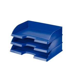 Briefkorb Leitz Standard Plus 5218 - A4-C4 Quer Übergröße 363 x 71 x 273 mm blau Polystyrol