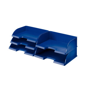 Briefkorb Leitz Jumbo Plus 5219 - A4-C4 Quer Übergröße 363 x 104 x 273 mm blau Polystyrol