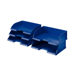 Briefkorb Leitz Jumbo Plus 5219 - A4-C4 Quer Übergröße 363 x 104 x 273 mm blau Polystyrol