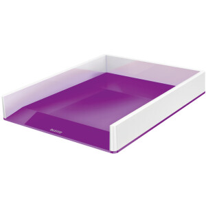 Briefkorb Leitz WOW Duo Color 5361 - A4-C4 267 x 49 x 336 mm violett Polystyrol